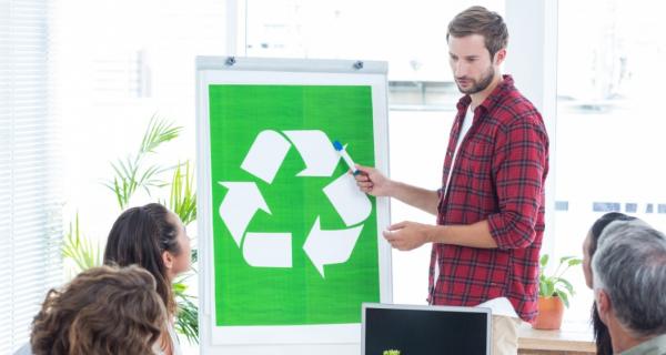 Image of educating about recycling 