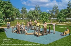 artist render of work out equipment