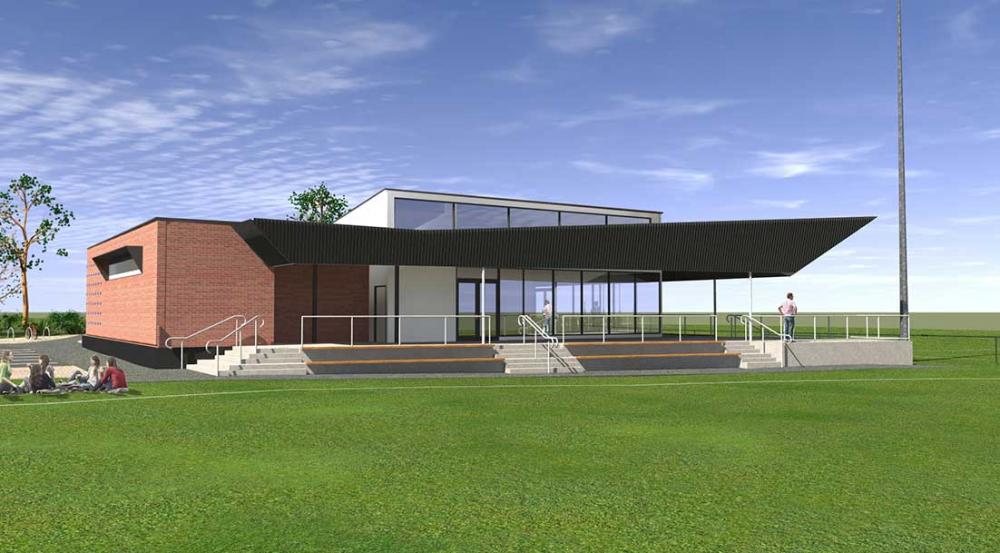 Heatherdale Reserve Pavilion - artist impression - east