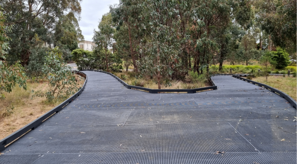 wooden walking track