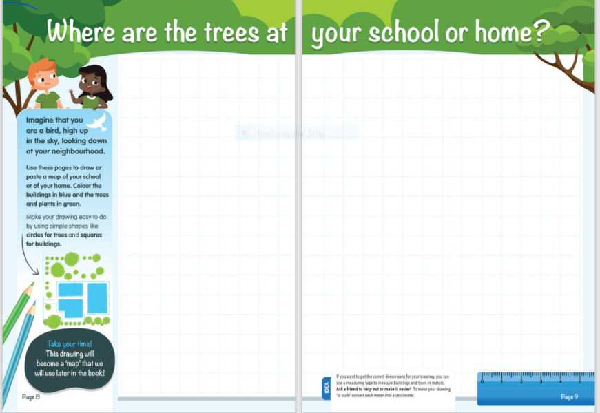 Trees for Kids booklet double page