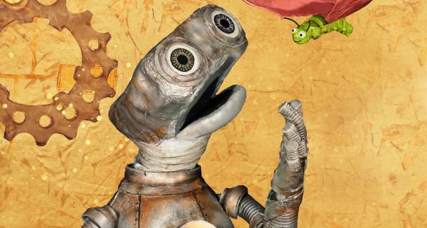 Family Puppet Show Trinket the robot