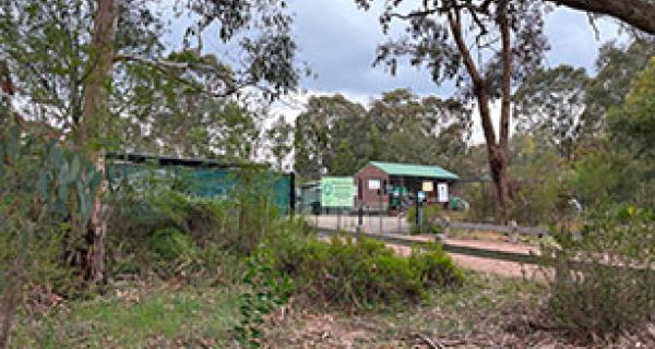 Bungalook nursery entrance with building in background