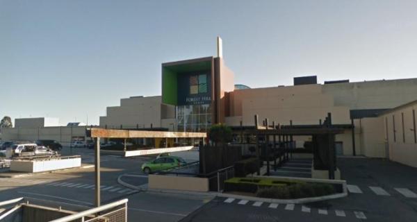 the external building of a shopping centre and carpark