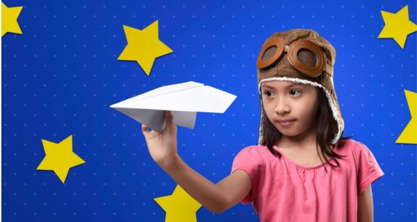  Kids Making Paper Plane