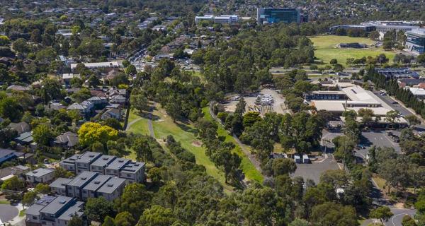 View of Burwood from above