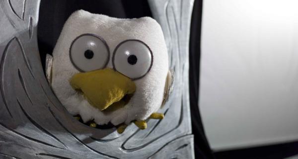 image of an owl puppet 