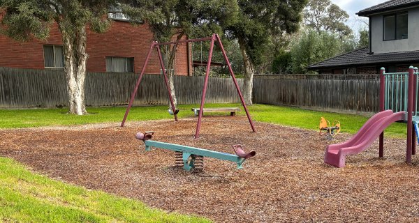 Playground equipment at Tainton Rd Reserve
