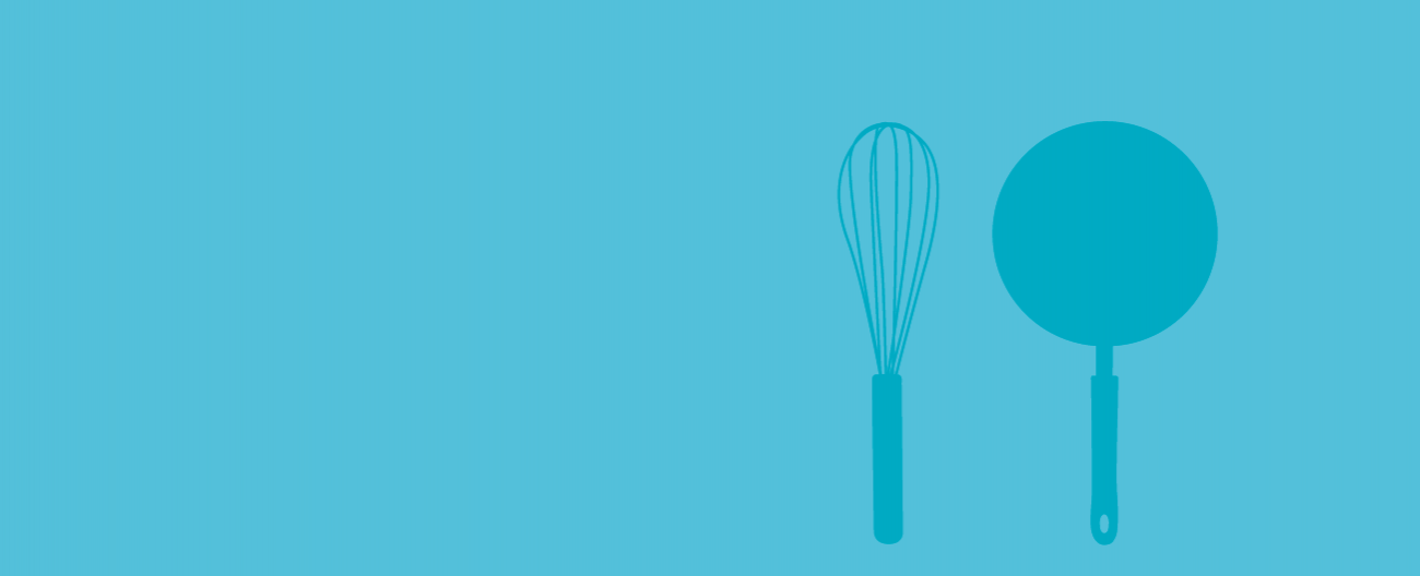 whisk and frying pan