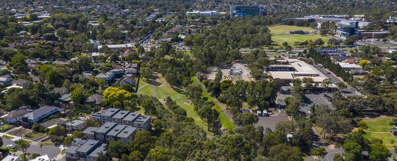 View of Burwood from above